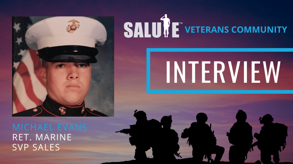 Michael Evans SVP des Vertriebs Salute Veteranen-Community-Interview